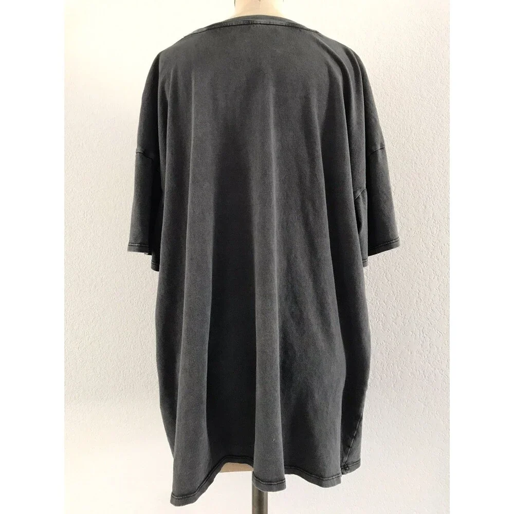 Hollister Gray Short Sleeve Oversized Huntington Beach Surf T Shirt Womens XL - Picture 4 of 7